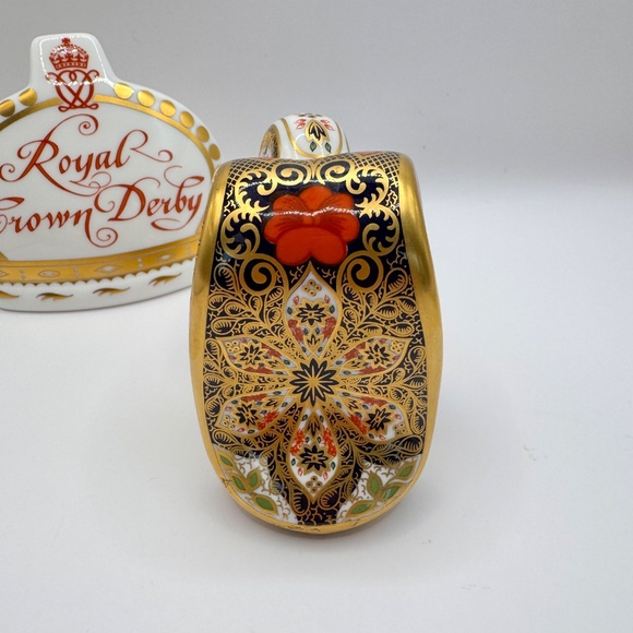 Royal Crown Derby Old Imari Snake paperweight. 2001 year of the Snake. - Picture 5 of 12